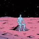 Obstinado de la humanidad, el Doctor Manhattan se va a Marte.